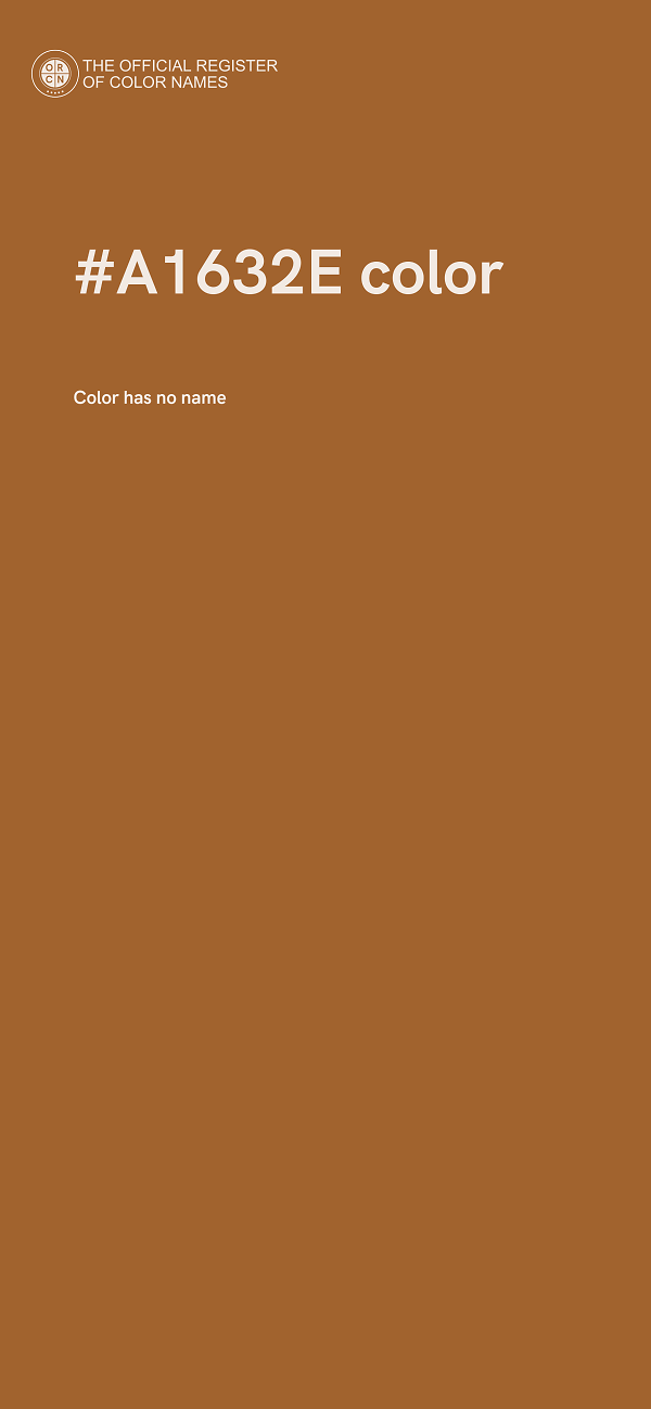 #A1632E color image
