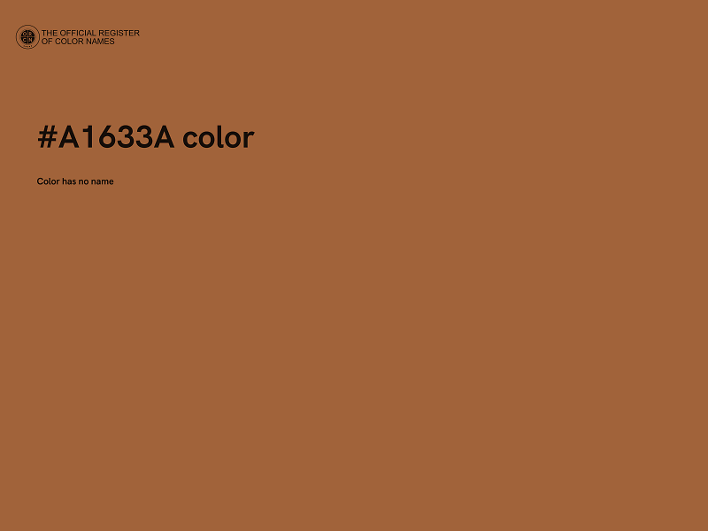 #A1633A color image