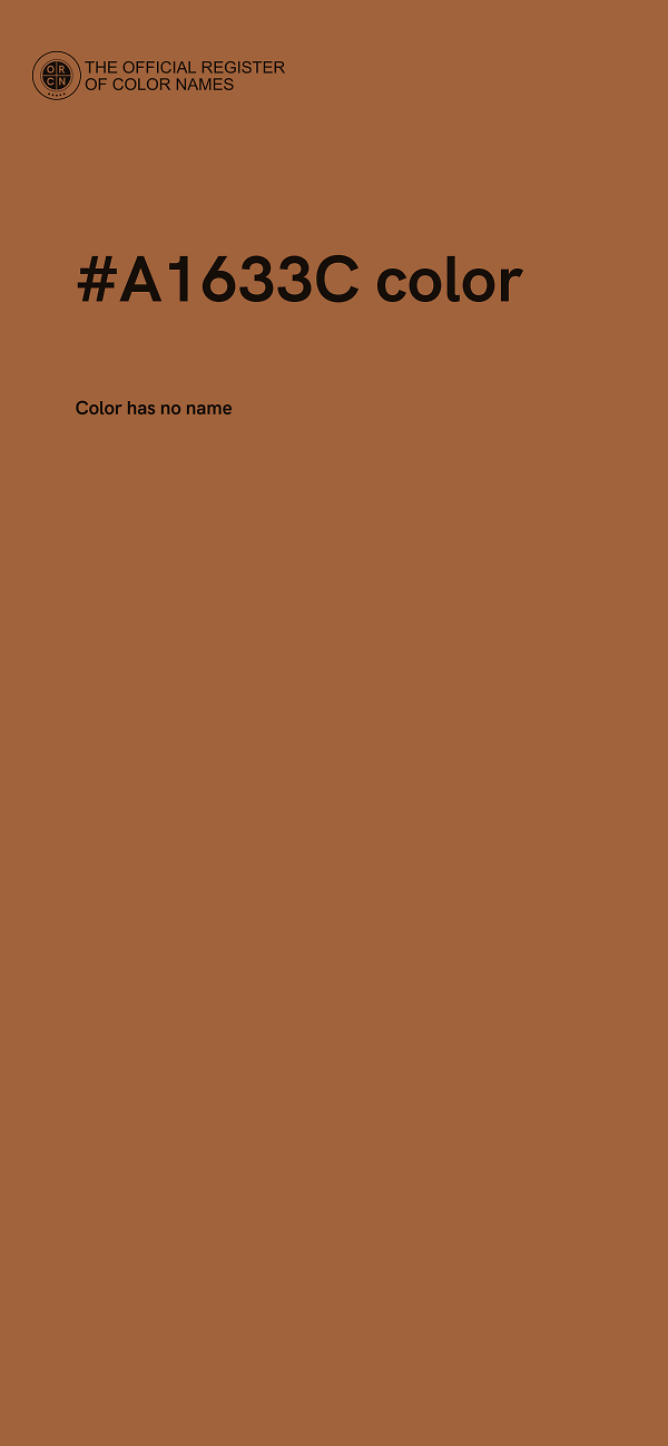 #A1633C color image