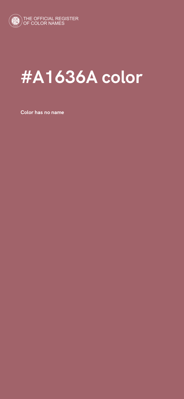#A1636A color image