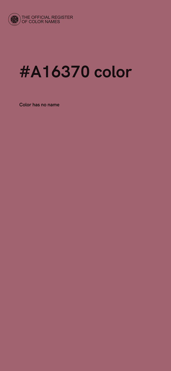 #A16370 color image