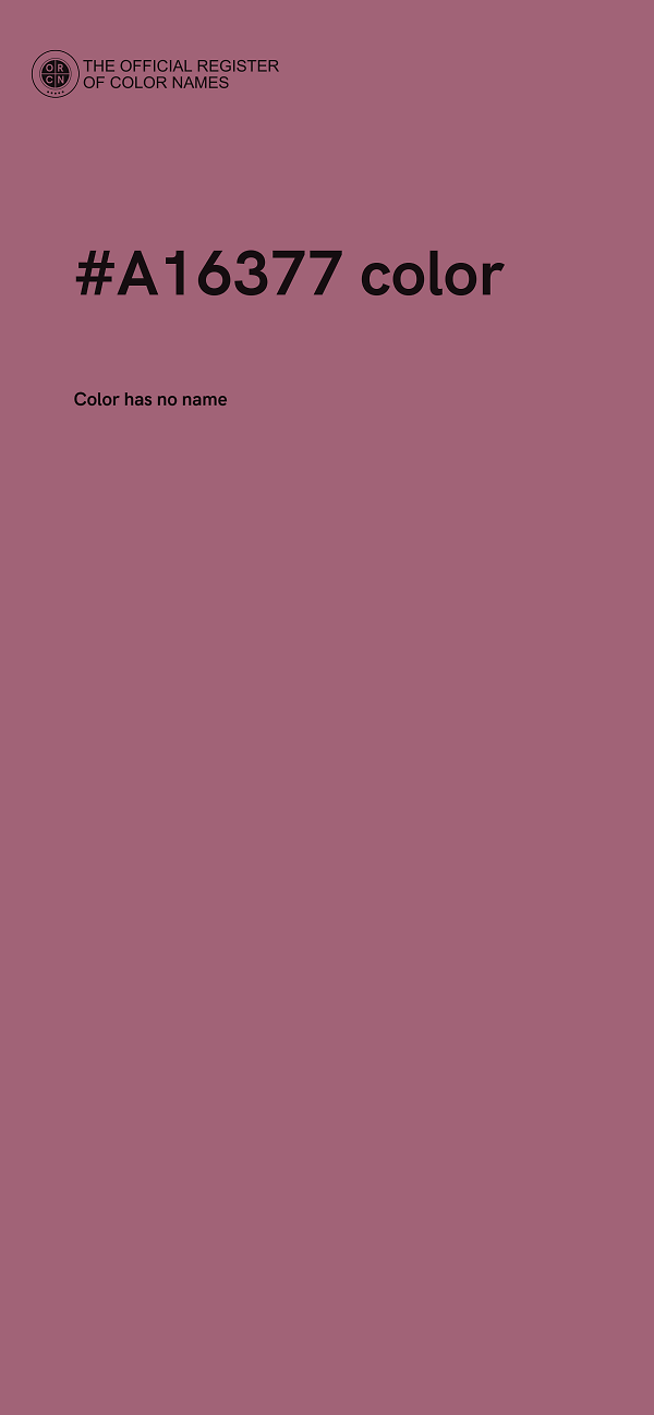 #A16377 color image