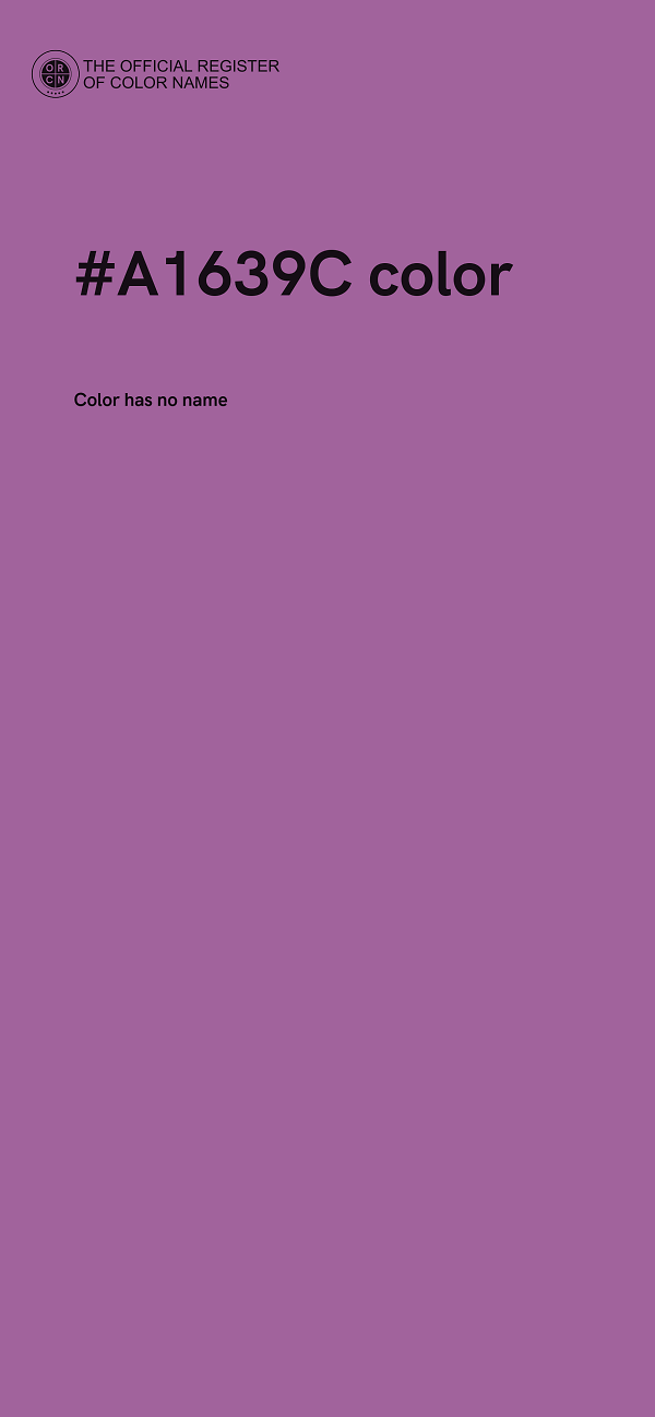 #A1639C color image