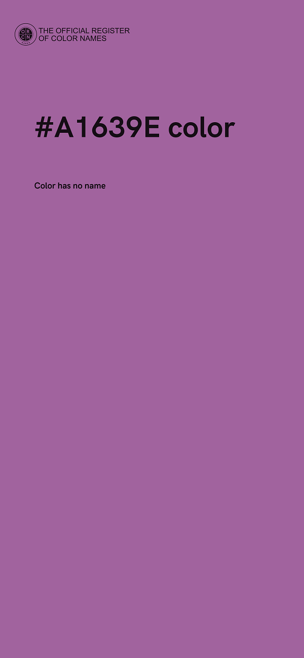 #A1639E color image