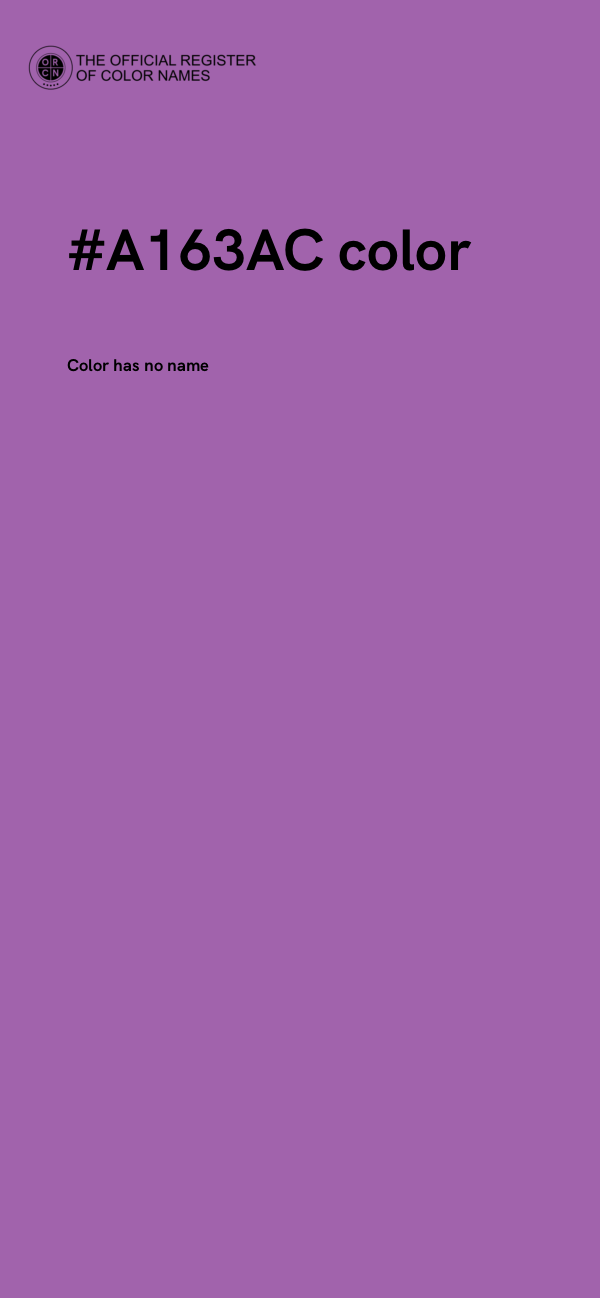 #A163AC color image