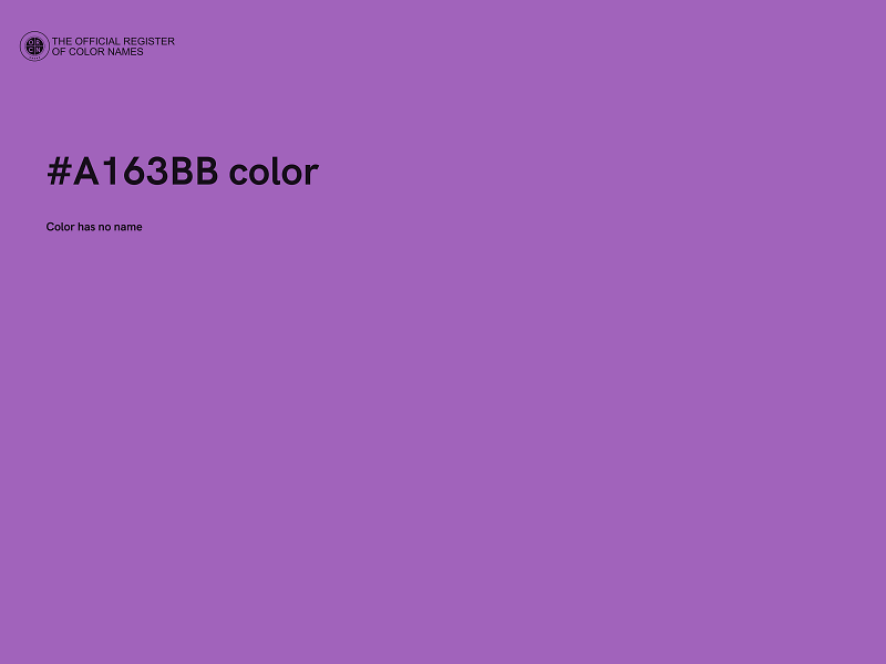 #A163BB color image