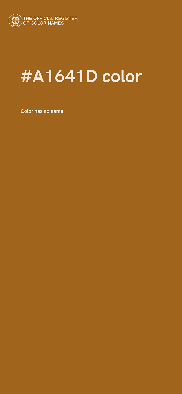 #A1641D color image