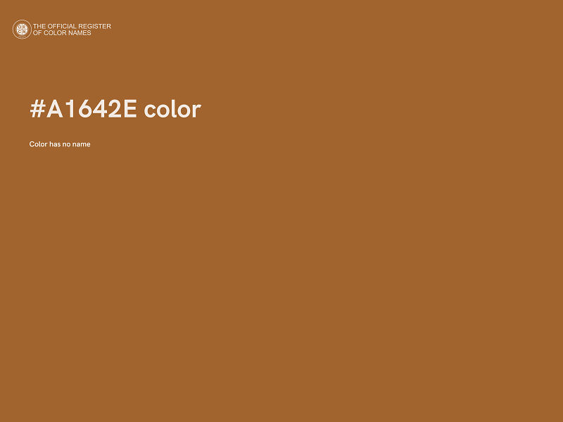 #A1642E color image