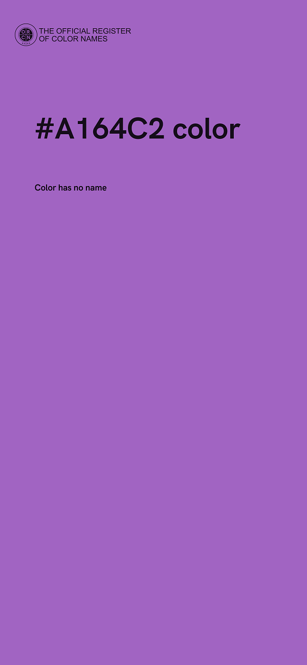#A164C2 color image