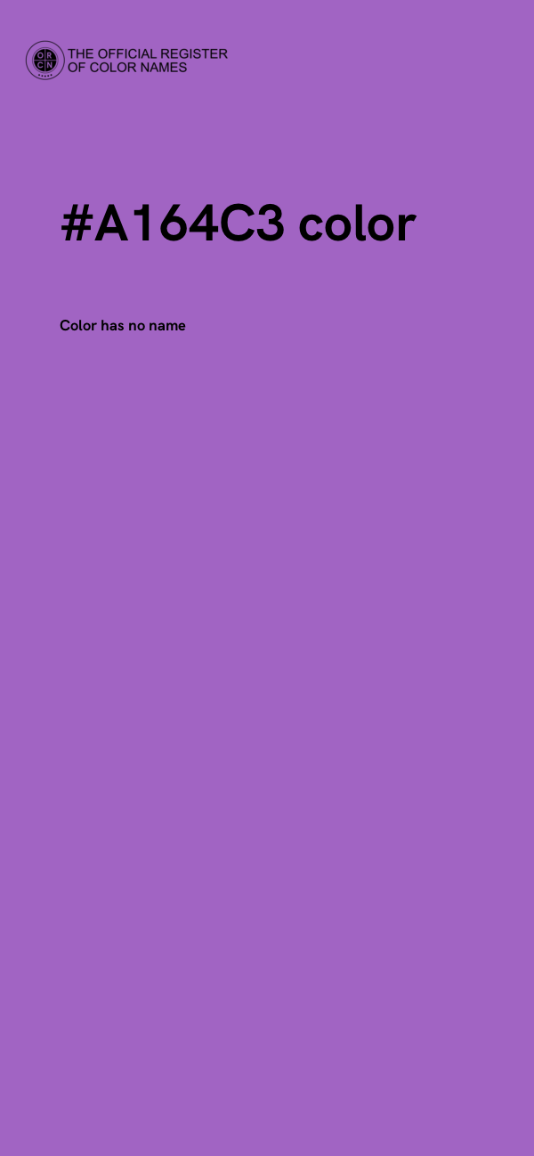 #A164C3 color image