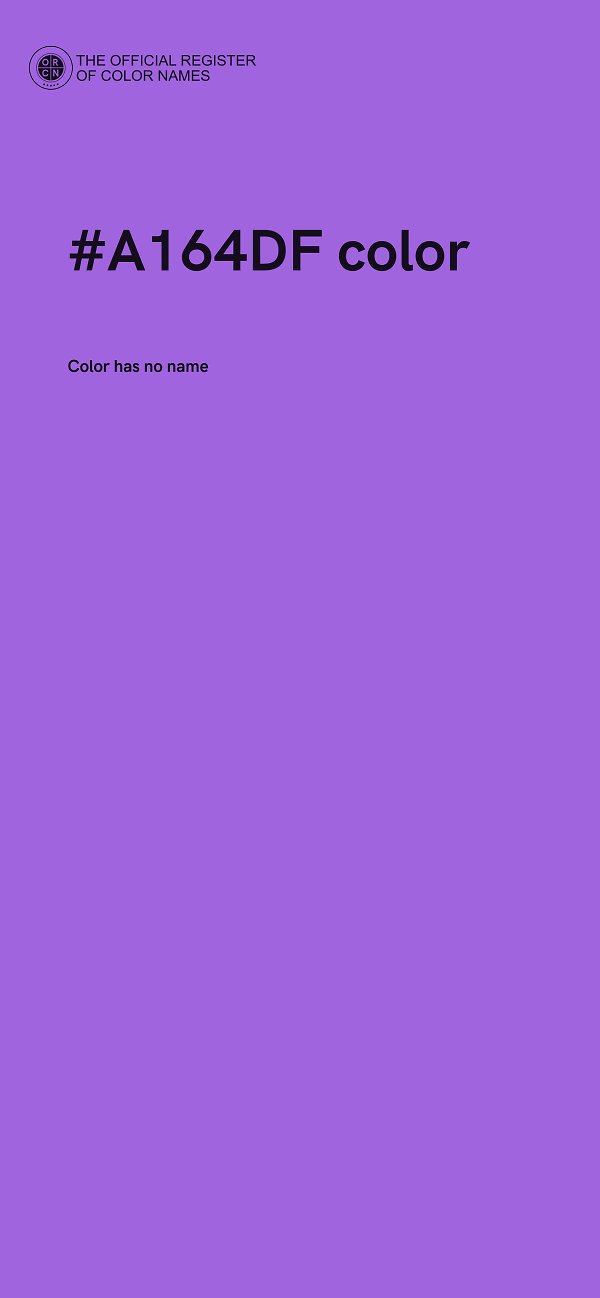 #A164DF color image