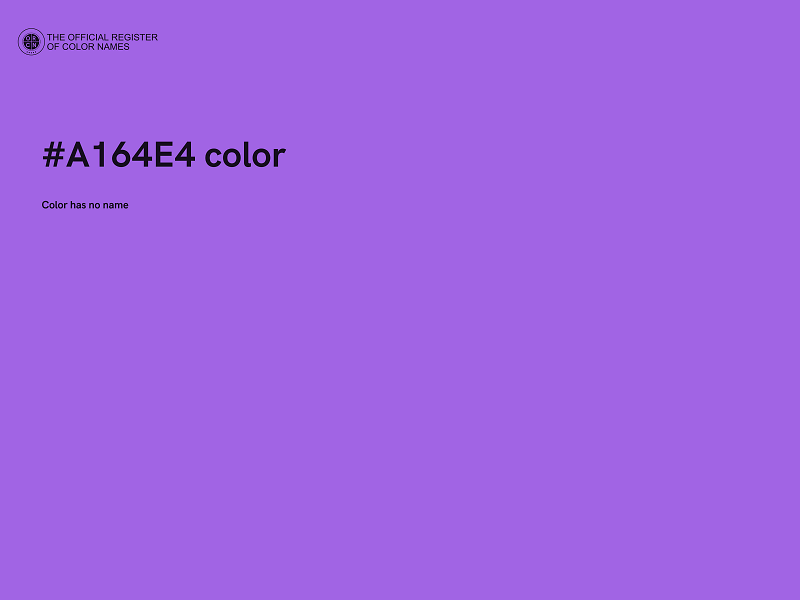 #A164E4 color image