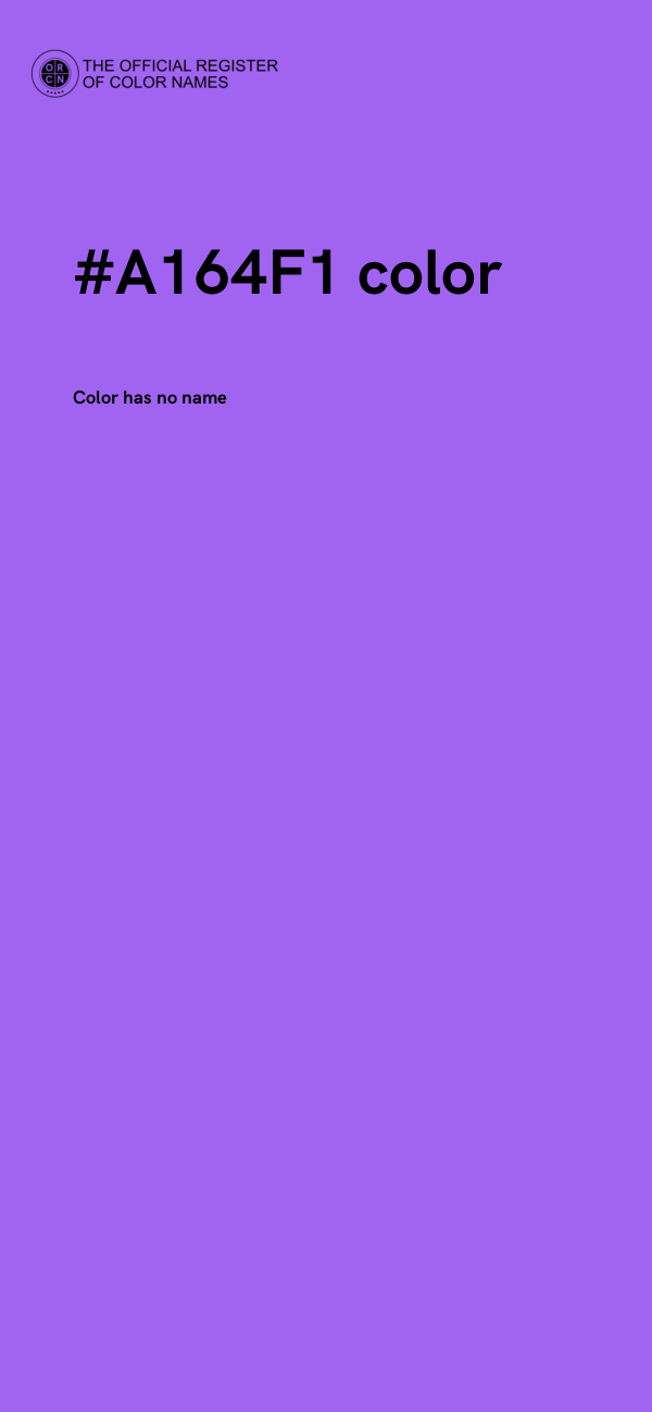 #A164F1 color image