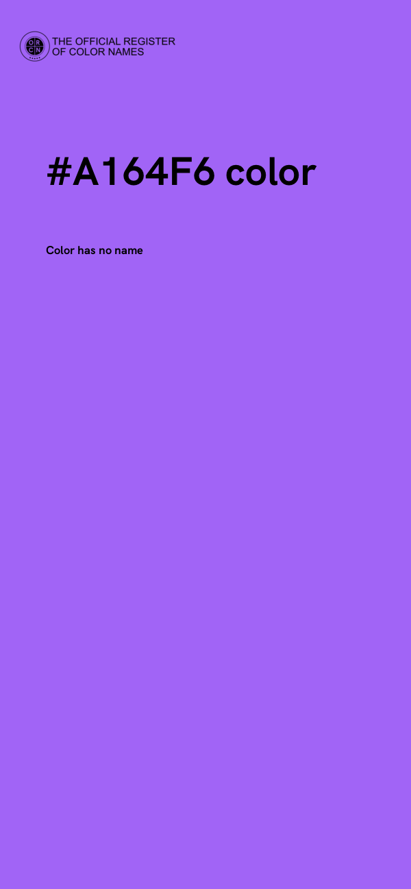 #A164F6 color image