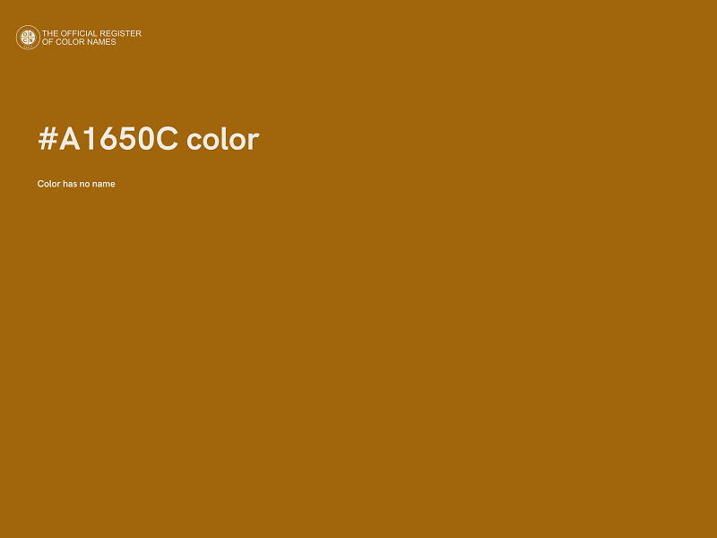 #A1650C color image