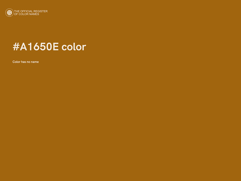 #A1650E color image