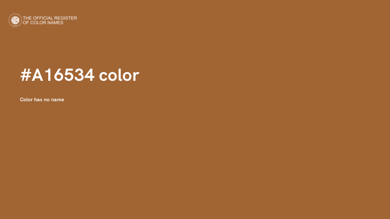 #A16534 color image