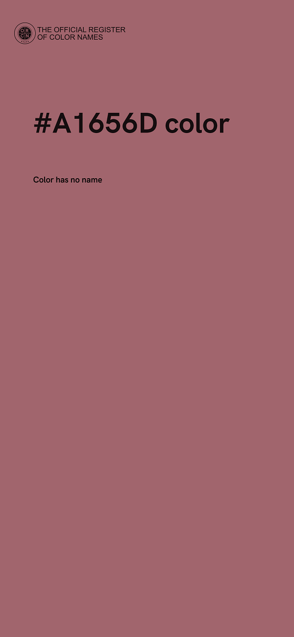 #A1656D color image