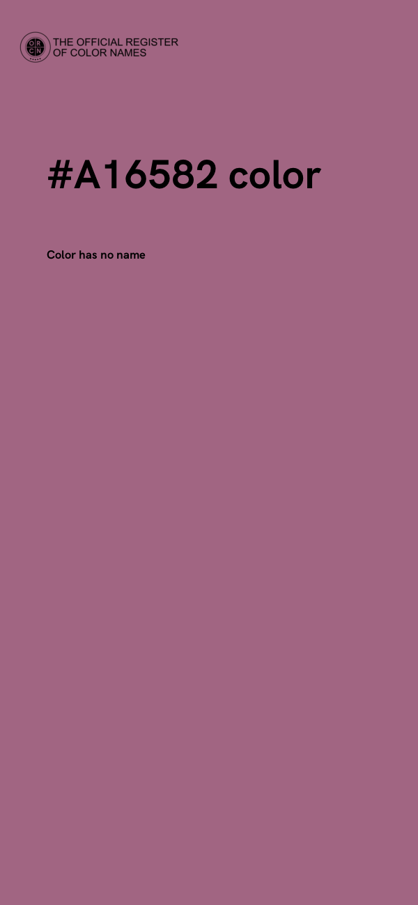 #A16582 color image