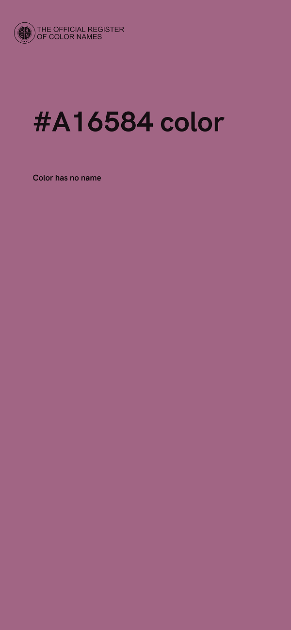 #A16584 color image