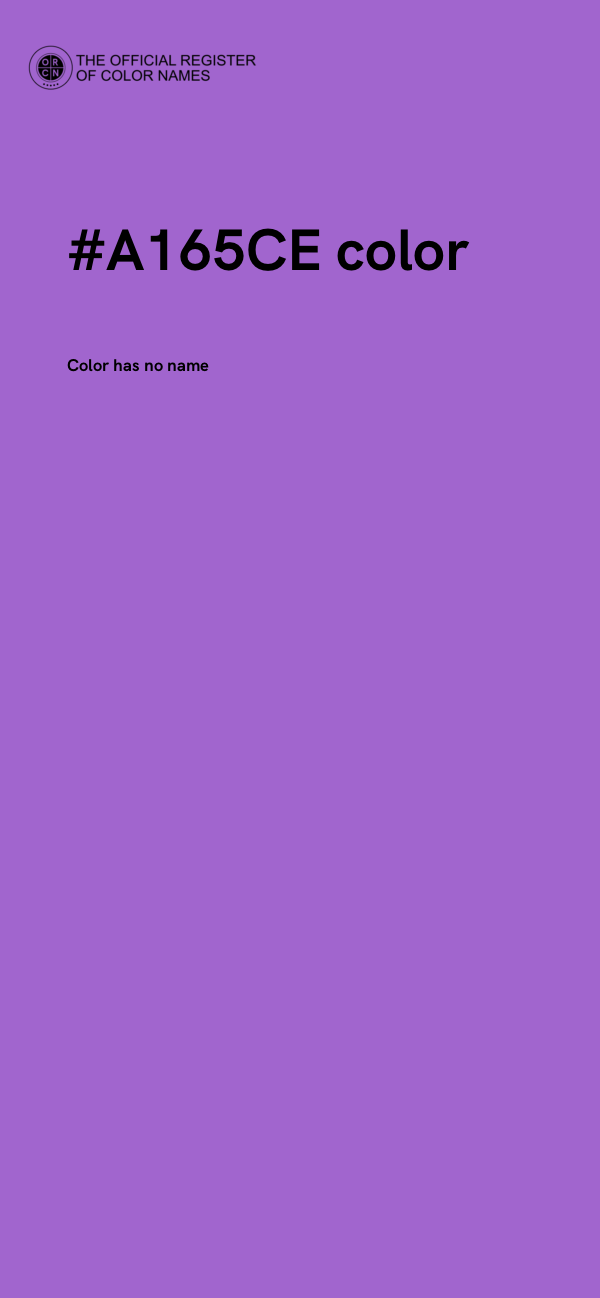 #A165CE color image