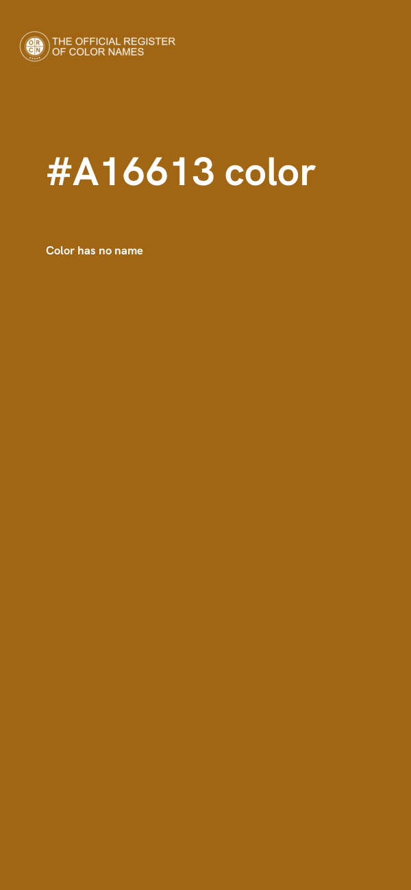 #A16613 color image