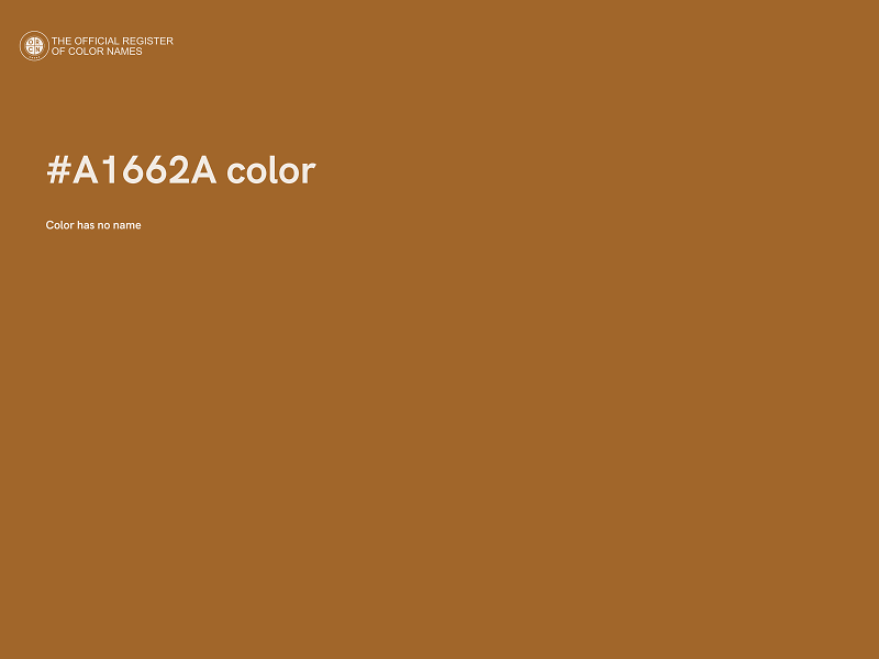 #A1662A color image