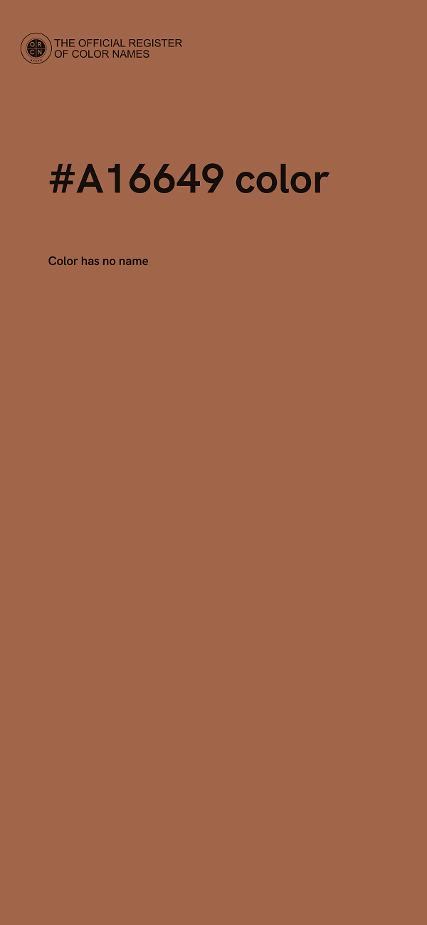 #A16649 color image