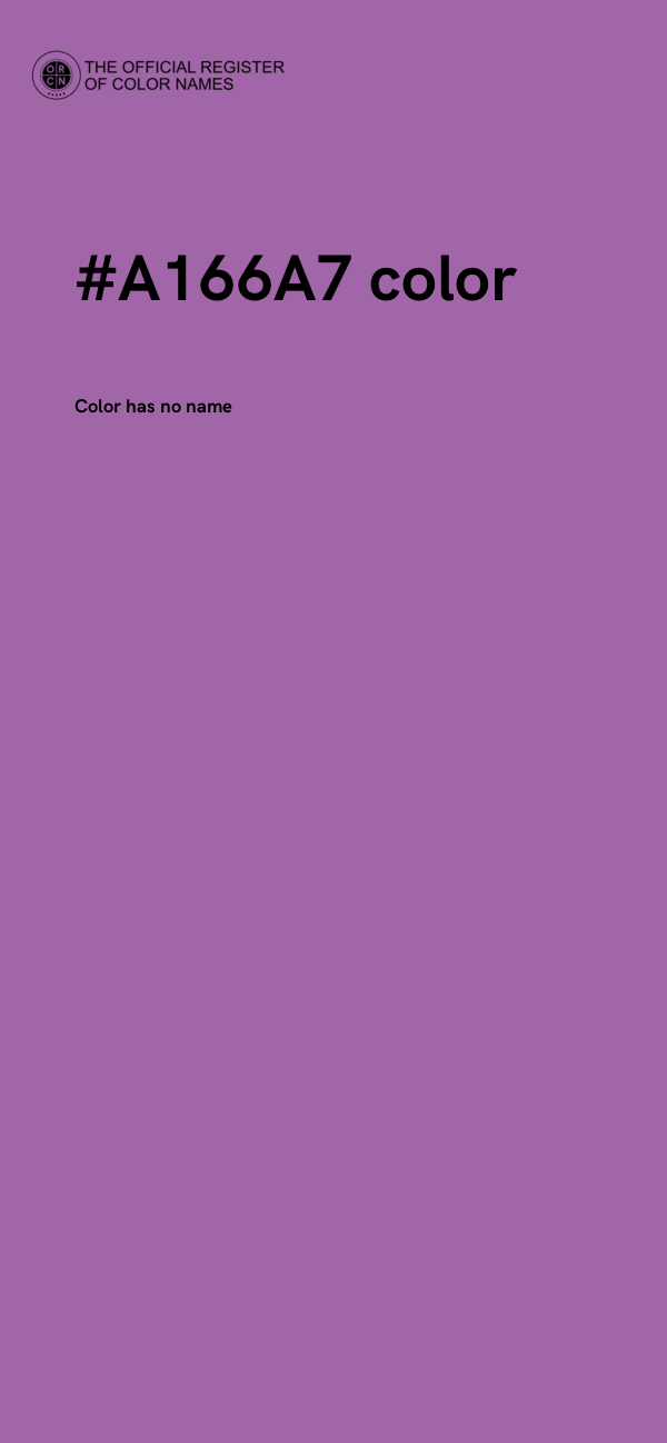 #A166A7 color image