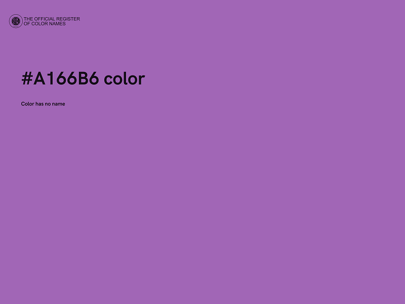 #A166B6 color image