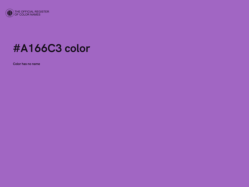 #A166C3 color image