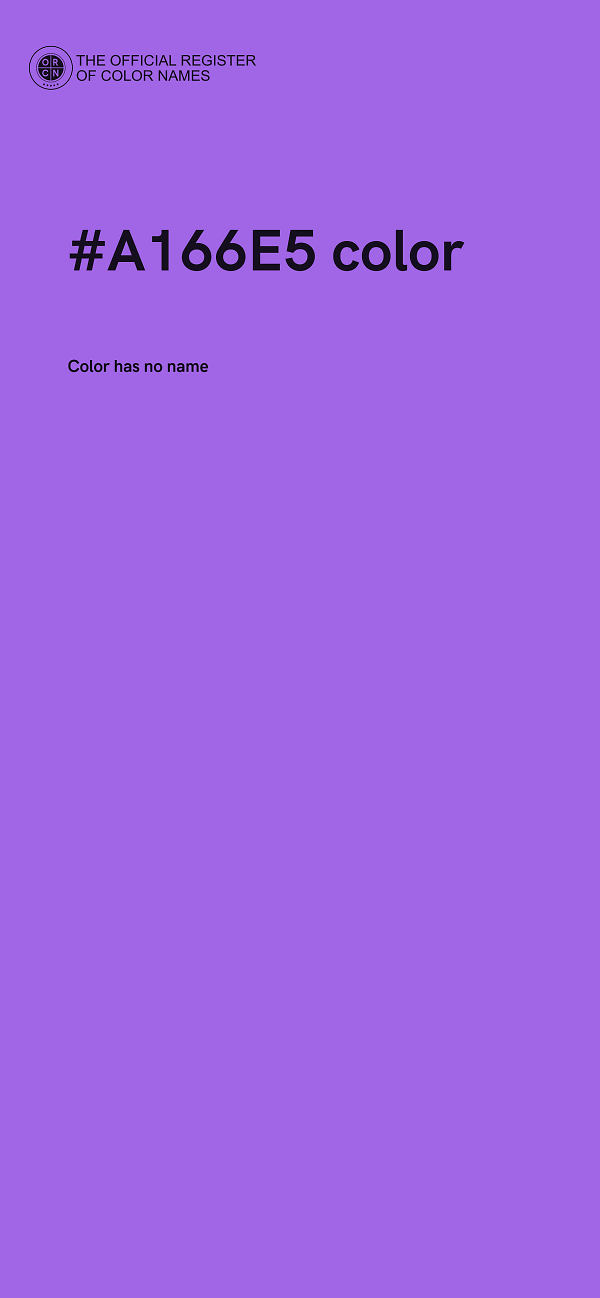 #A166E5 color image