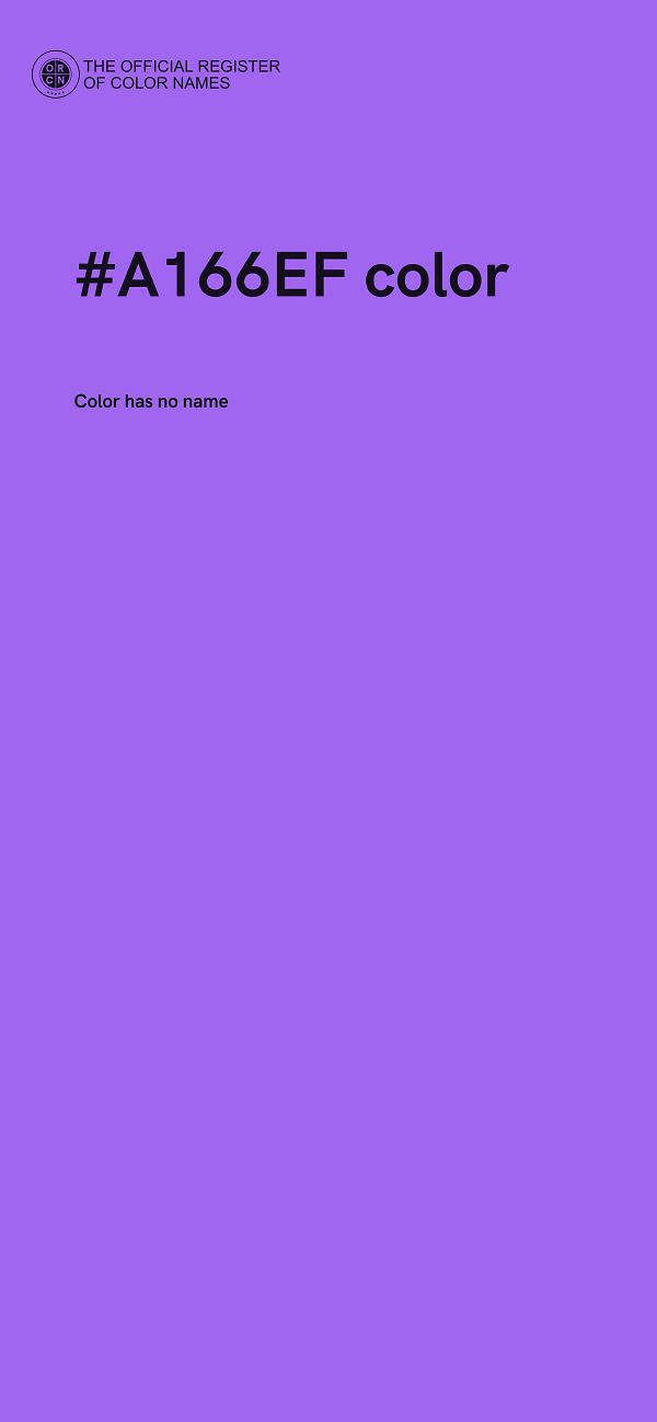 #A166EF color image