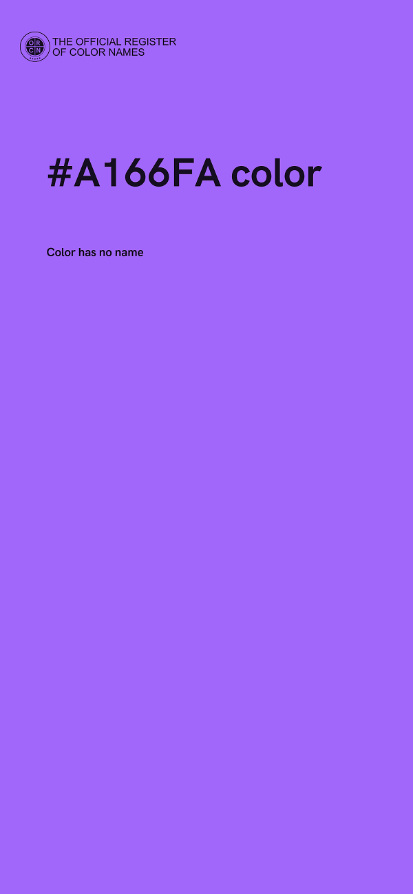 #A166FA color image