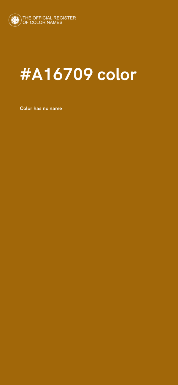 #A16709 color image