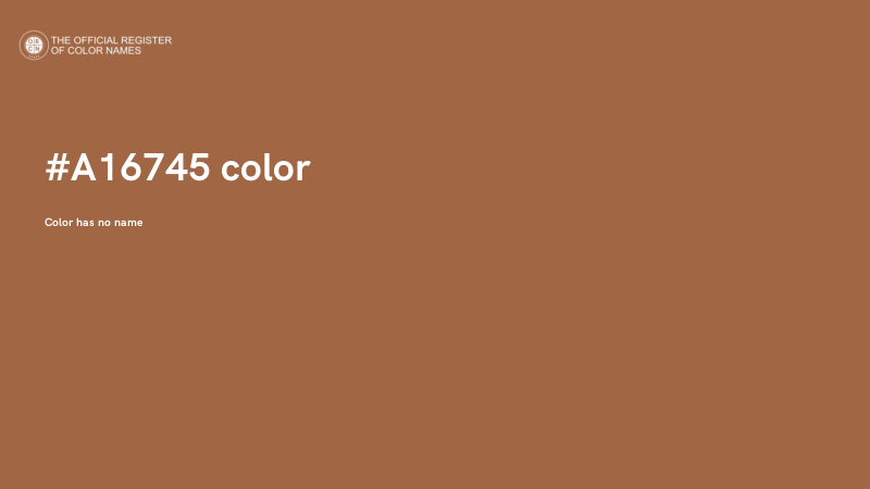 #A16745 color image