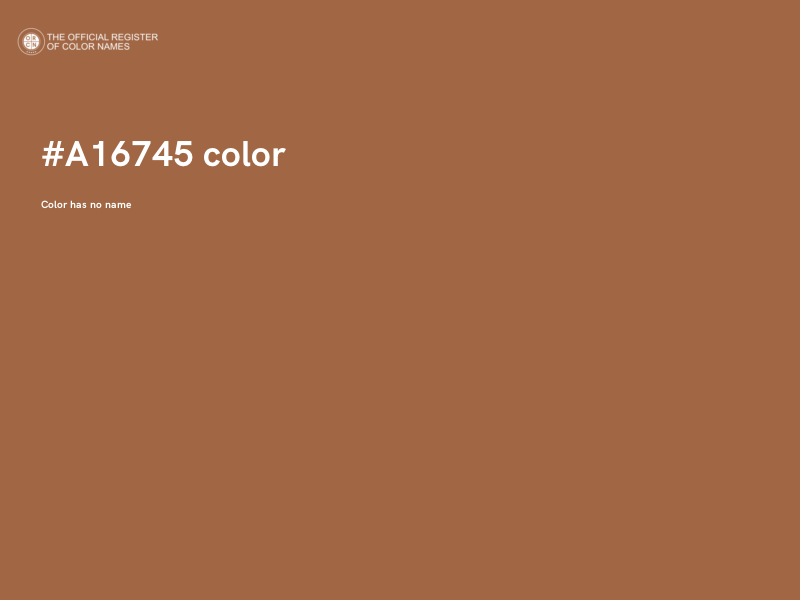 #A16745 color image
