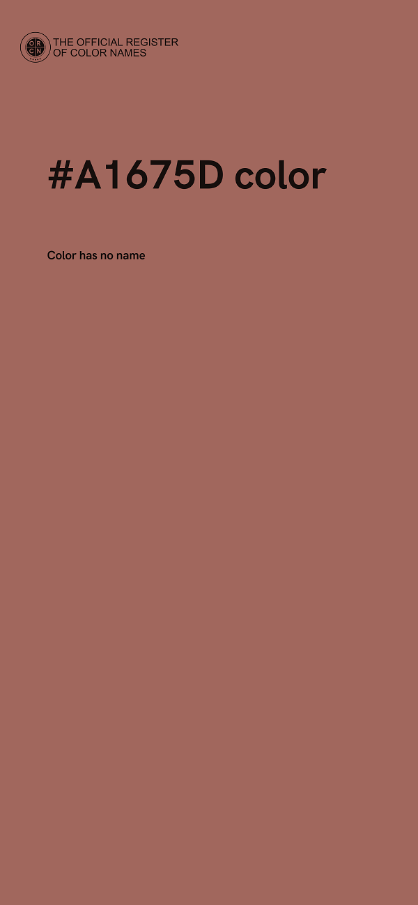 #A1675D color image