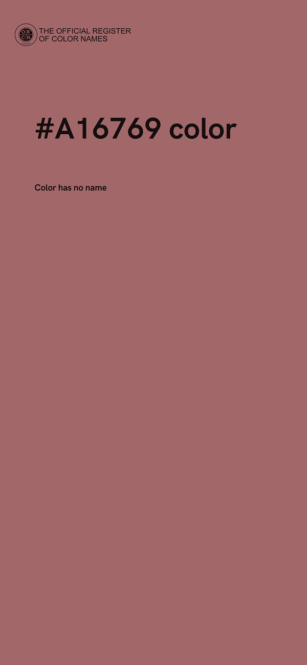 #A16769 color image