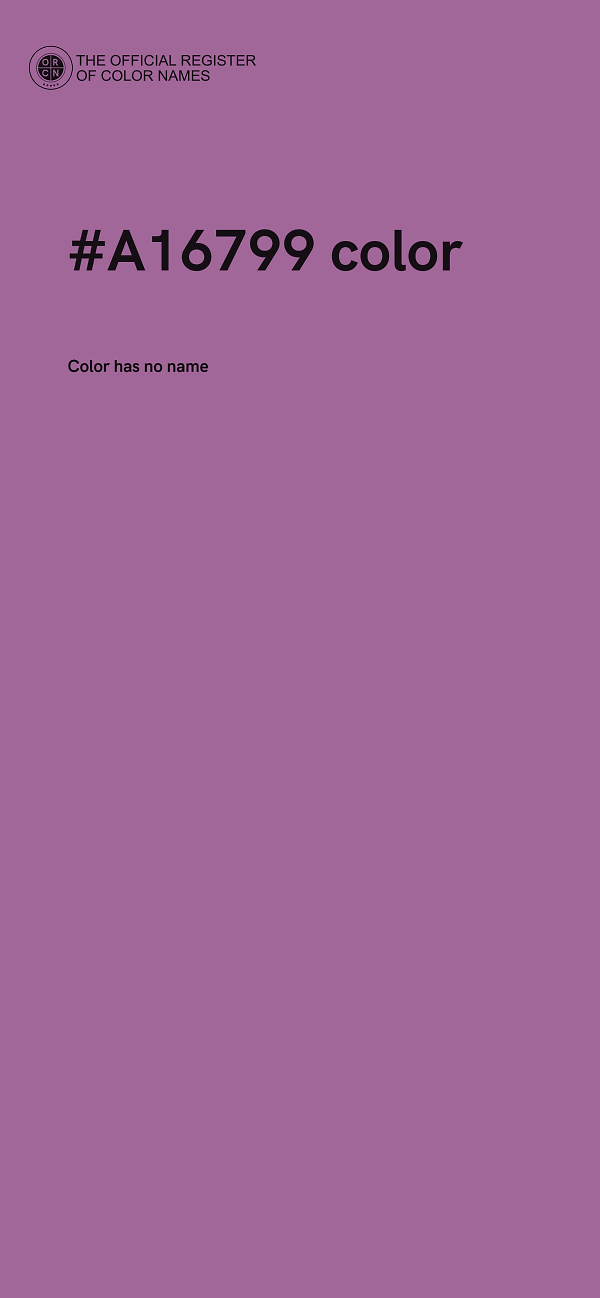 #A16799 color image