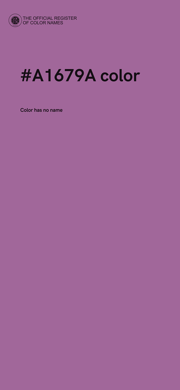 #A1679A color image
