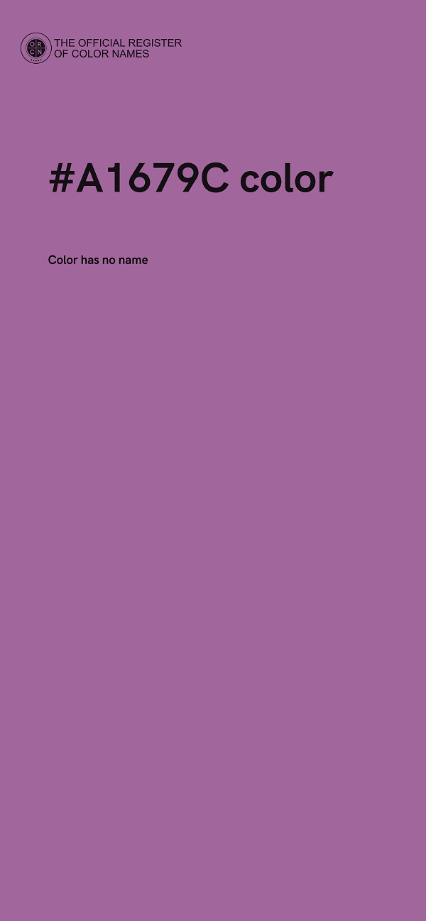 #A1679C color image