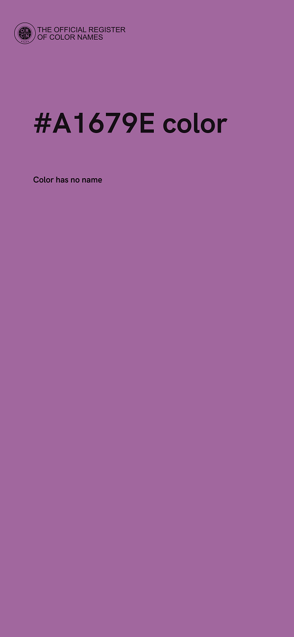 #A1679E color image