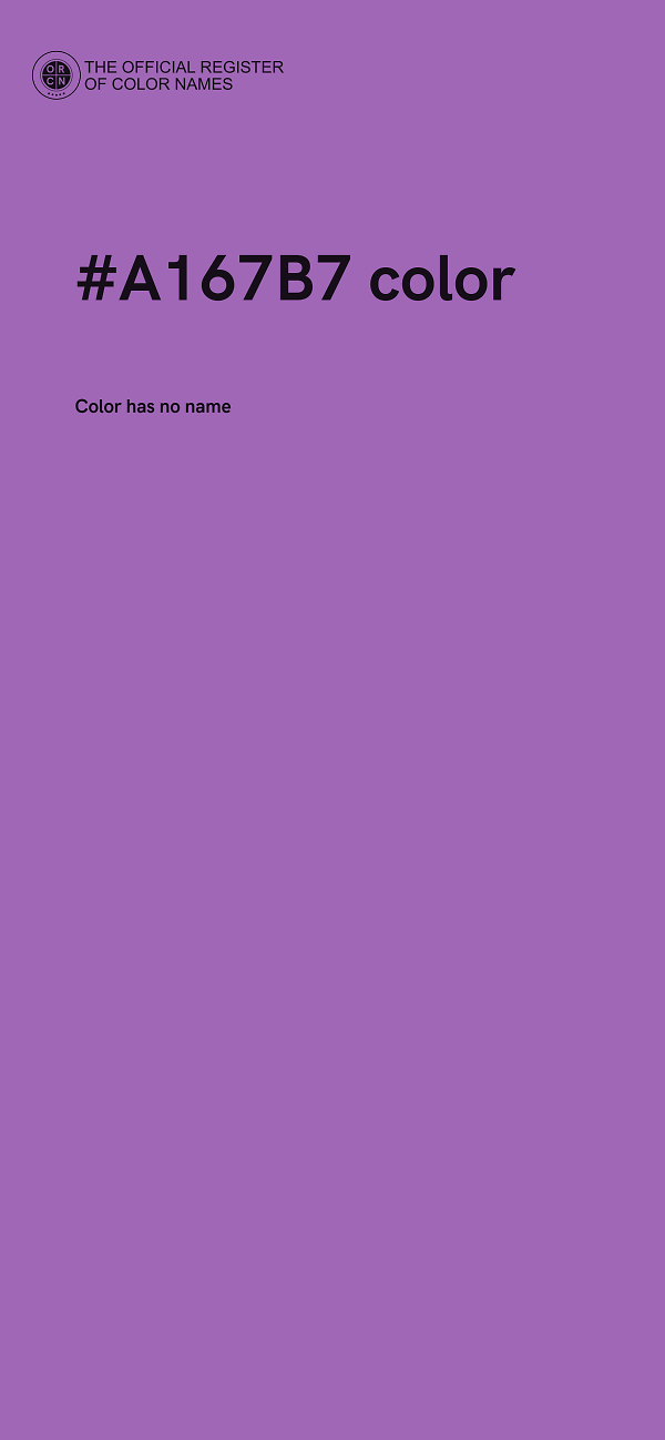 #A167B7 color image