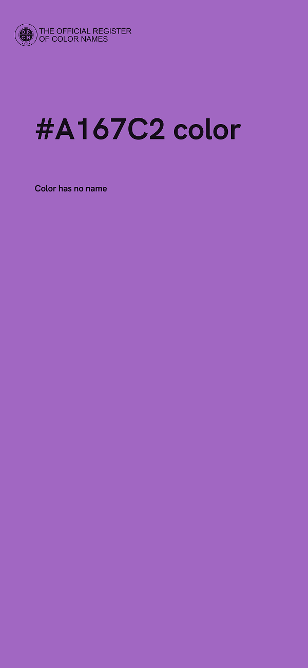 #A167C2 color image