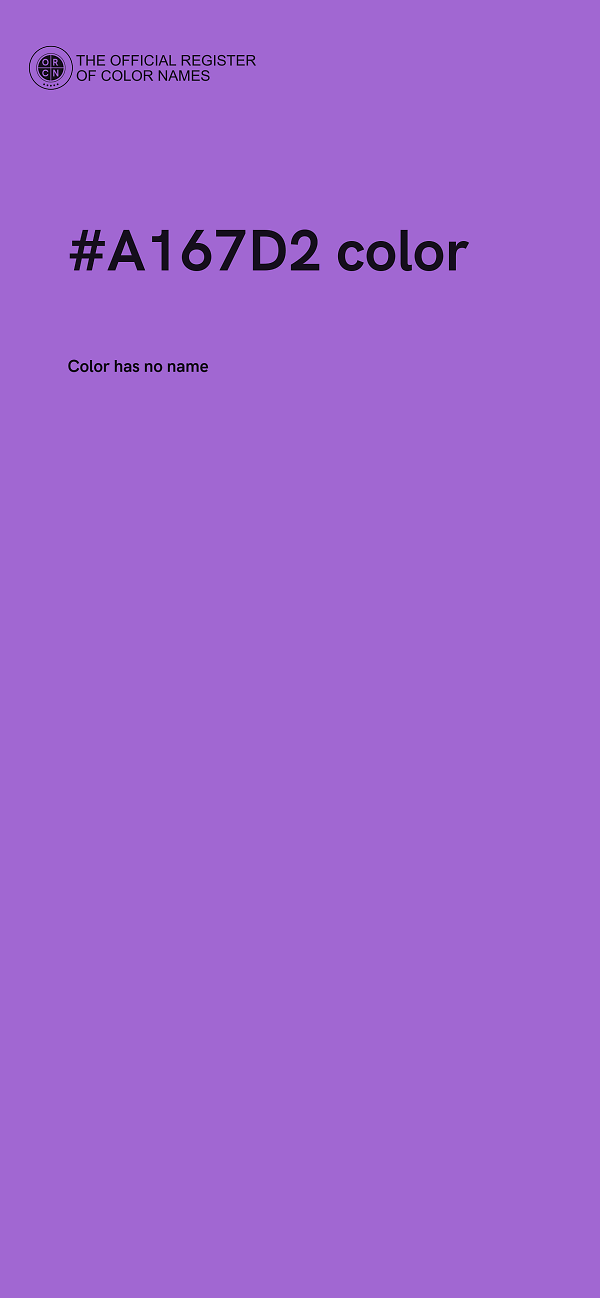 #A167D2 color image