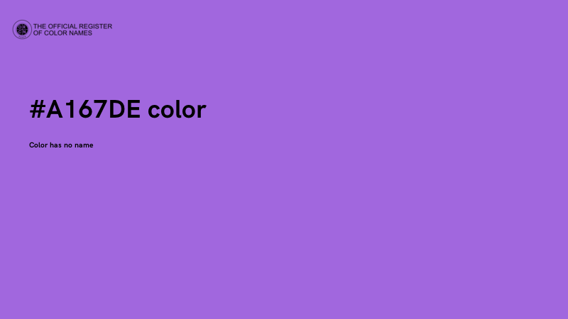 #A167DE color image