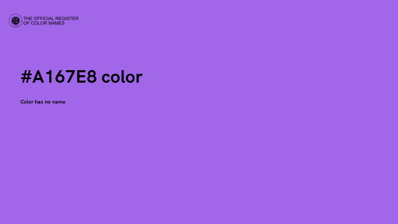 #A167E8 color image