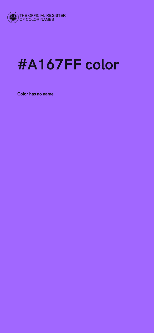 #A167FF color image