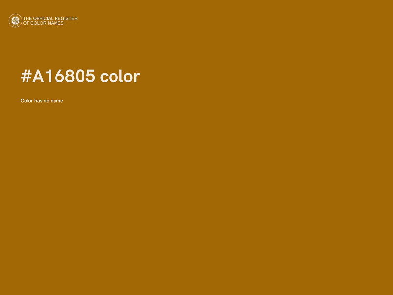 #A16805 color image